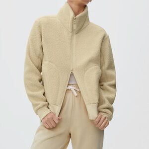 Everlane Teddy Bomber - Cream, Small